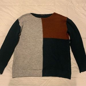 Color Block Knit Sweater